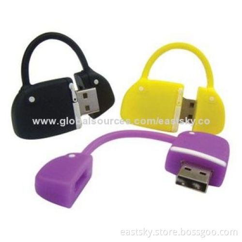 Custom Bag-shaped Thumb Flash Drive, Made of Soft PVC Material, OEM Orders are Welcome